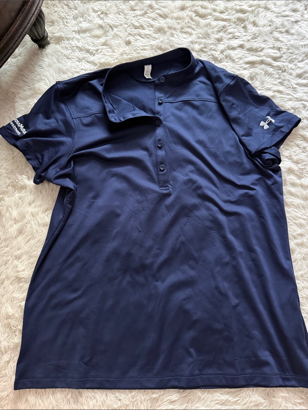 Under Armour Navy Short Sleeve Polo Tee